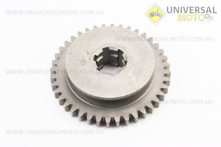 Редуктор фрези R175 / 180N / 190N / 195N - Вал первинний + зірка Z = 12 + Шестерня Z = 40 81-1. Китай (Навісне обладнання / UM6047-V25)