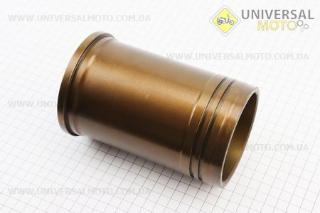 Гільза циліндру R185N (H = 160мм, Øвенца = 105,7мм, Øверх.пояс = 98,00мм, Øніж.пояс = 98,00мм), жовта, з рискою. Китай (Запчастини на мотоблок з двигуном 190 и 195N / UM6047-V49)