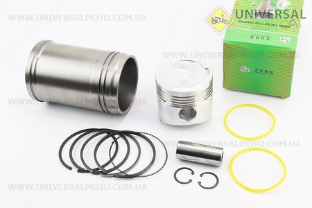 Поршнева R190N комплект, поршень 90мм STD (форкамера "Підкова") +гільза +манжети. Viper (Запчастини на мотоблок з двигуном 190 и 195N / UM6048-V14)