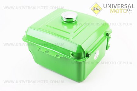 Бак паливний R190N, 275x220x165мм, вист. горловина, отвір під шланг паливний + кришка. Китай (Запчастини на мотоблок з двигуном 190 и 195N / UM6048-V63)