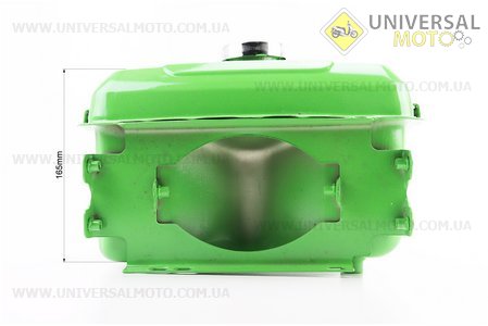 Бак паливний R190N, 275x220x165мм, вист. горловина, отвір під шланг паливний + кришка. Китай (Запчастини на мотоблок з двигуном 190 и 195N / UM6048-V63)