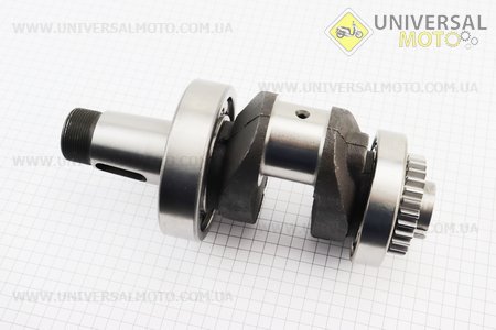 Колінвал з підшипником и в зборі R195NM. Китай (Запчастини на мотоблок з двигуном 190 и 195N / UM6048-V91)