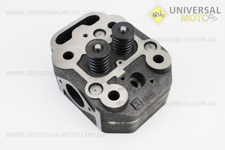 Головка циліндру S195/S1100 в зборі. Китай (Запчастини на мотоблок з двигуном 190 и 195N / UM6049-V07)