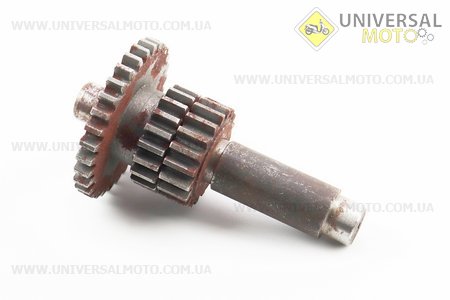 КПП - Вал вторинний L=145мм + шестерня Z = 19x31 + шестерня Z = 19, комплект 3шт 81-1. Китай (Запчастини на мотоблок з двигуном 175 и 195N / UM6049-V59)