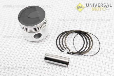Поршень, кільця, палець комплект R195N 95мм STD (з вибіркою під клапана) без стопорних кілець. Китай (Запчастини на мотоблок з двигуном 190 и 195N / UM6049-V81)