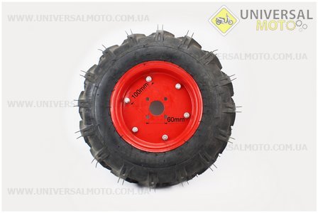 Колесо на мотоблок в сборе 6,00-12 Тип №2. Китай (Шины / UM6050-V18)