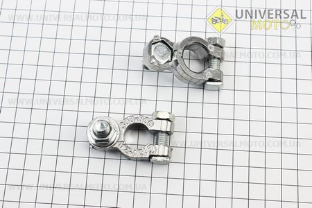 Клеми на акумулятор (пара + і -) Тип №4. Китай (Різне для мотоблока / UM6050-V24)