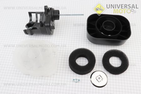 Фільтр повітряний в зборі (масляний, овальний) 173F / 177F / 182F / 188F / 190F. Китай (Запчастини на мотоблок з двигуном 177F и 188F / UM6070-V02)