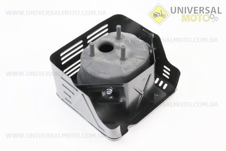 Глушник з коліном 173F / 177F / 182F / 188F / 190F. Китай (Запчастини на мотоблок з двигуном 177F и 188F / UM6070-V03)