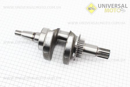 Колінвал під шліц Ø25мм в зборі 173F / 177F Тип №1. Китай (Запчастини на мотоблок з двигуном 177F и 188F / UM6070-V09)