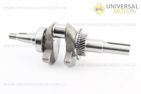 Колінвал під шпонку Ø25мм в зборі 173F / 177F. Китай (Запчастини на мотоблок з двигуном 177F и 188F / UM6070-V10)