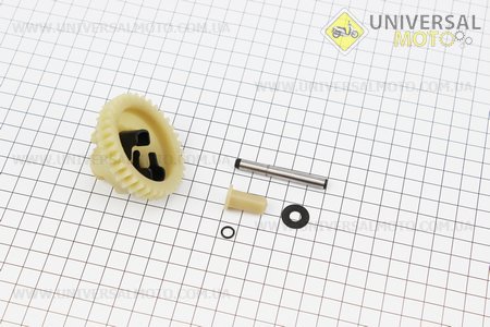 Регулятор оборотів двигуна Z=35 в зборі комплект 173F / 177F. Китай (Запчастини на мотоблок з двигуном 177F и 188F / UM6070-V34)