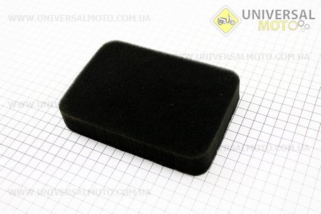 Фильтр воздушный - элемент (поролон 150х105х20мм) для генератора 4-6кВт. Китай (Мотоблочный двигатель 177F/188F / UM6070-V46)