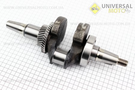 Коленвал под конус в сборе 188F. Китай (Мотоблочный двигатель 177F/188F / UM6070-V49)