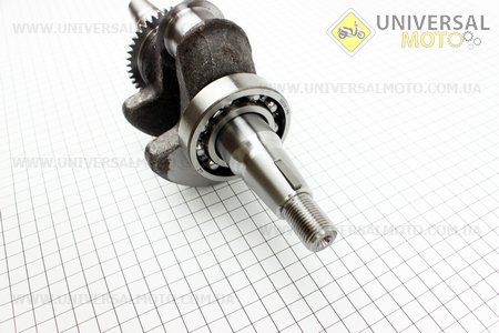 Коленвал под конус в сборе 177F. Китай (Мотоблочный двигатель 177F/188F / UM6070-V76)