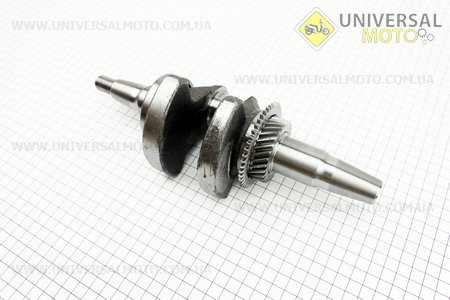 Коленвал под конус в сборе 177F. Китай (Мотоблочный двигатель 177F/188F / UM6070-V76)