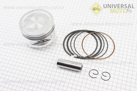 Поршень, кільця, палець комплект 188F 88мм +0,25. Китай (Запчастини на мотоблок з двигуном 177F и 188F / UM6070-V83)