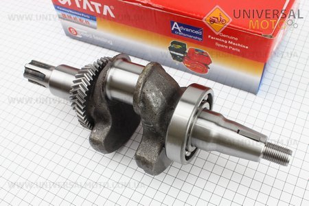 Колінвал під шліц Ø25мм в зборі 182F / 188F / 190F. Китай (Запчастини на мотоблок з двигуном 177F и 188F / UM6070-V85)