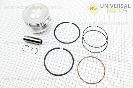Поршень, кільця, палець комплект 190F 90мм STD. Китай (Запчастини на мотоблок з двигуном 177F и 188F / UM6070-V93)