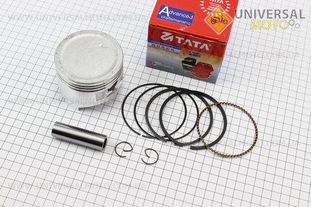 Поршень, кольца, палец, комплект 177F 77мм + 0,25. ТАТА (Мотоблочный двигатель 177F/188F / UM6071-V51)