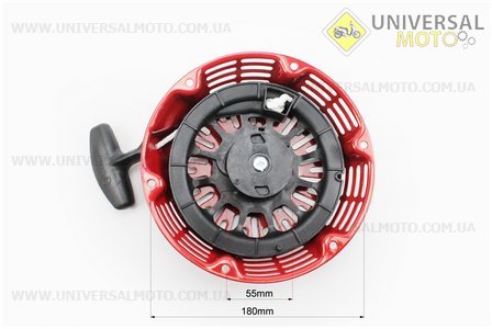 Стартер ручной в сборе 177F Тип №2. ТАТА (Мотоблочный двигатель 177F/188F / UM6071-V57)