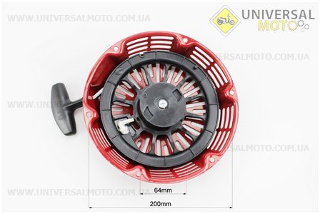 Стартер ручний в зборі 182F / 188F / 190F Тип №2. TATA (Запчастини на мотоблок з двигуном 177F и 188F / UM6071-V58)