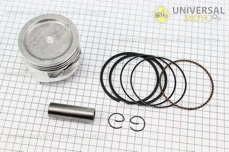 Поршневий комплект (поршень, кільця, палець) 182F 82мм STD, для двигуну GX-340 - 11л.с.. Китай (Запчастини на мотоблок з двигуном 177F и 188F / UM6071-V71)