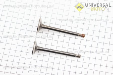 УЦІНКА МБ-D177F / 188F Клапан впускний (h-84; D-30; d-6,5), випускний (h-83,5; D-26; d-6,5) комплект 2шт 173F / 177F ( іржавий, см. фото). Китай (Уцінка / UM6072-V25)