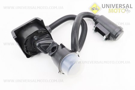 Фільтр повітряний у зборі з паперовим елементом, З ВИНОСНИМ ЗАБОРОМ ПОВІТРЯ 173F/177F/182F/188F/190F, тип 2. Китай (Запчастини на мотоблок з двигуном 177F и 188F / UM6072-V64)