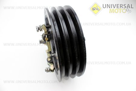 Зчеплення в зборі (три паза). Китай (Запчастини на мотоблок з двигуном 175 и 195N / UM6080-V06)