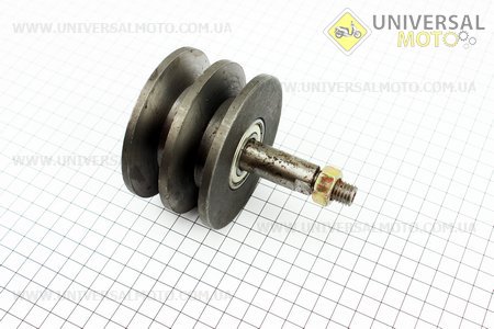 Ролик ременя натяжний (два паза під ремінь SPB). Китай (Запчастини на мототрактор / UM6080-V16)