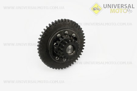 Диференціал в зборі Z=47, Z=16x16, Z=10 JR-Q12E (120-1) +підшипинки 30205-2шт+кришка-2шт (Можливий наліт). Viper (Запчастини на мототрактор / UM6080-V48)