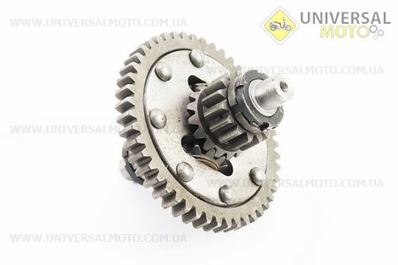 Диференціал в зборі Z=47, Z=15x16, Z=11 JR-Q12E (120-1). Китай (Запчастини на мототрактор / UM6080-V55)