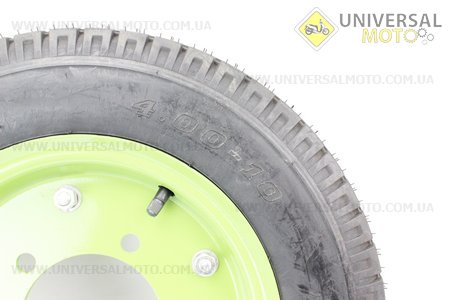 Колесо переднее в сборе 4,00-10. Китай (Мототрактор / UM6080-V69)