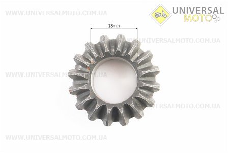 Шестерня диференціалу (сателіт) Z = 15x16 з виборкою. Китай (Запчастини на мототрактор / UM6080-V78)