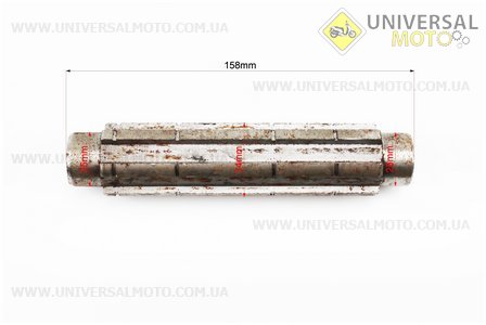 Вал первинний редуктору фрези L = 158мм, d = 34мм. Китай (Запчастини на мототрактор / UM6081-V11)