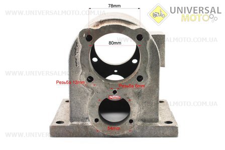 Корпус перехідної фрези, Q15E, (можливий наліт). Китай (Запчастини на мототрактор / UM6081-V12)
