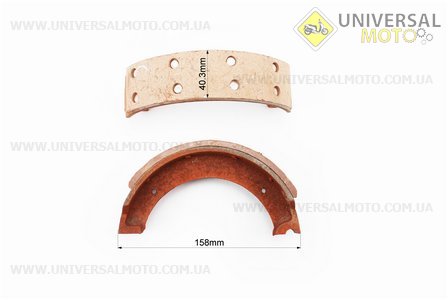 Гальмівні колодки комплект 2шт Тип №2. Китай (Запчастини на мототрактор / UM6081-V45)