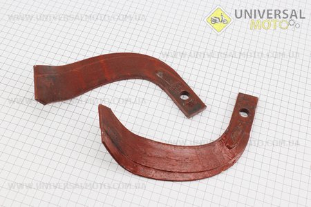 Ніж для фрези (правий + лівий) комплект 2шт, L = 195мм. Китай (Запчастини на мототрактор / UM6081-V54)