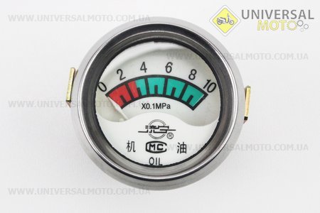 Покажчик тиску масла 0-10 х0,1мРа, D=53мм. Viper (Запчастини на мототрактор / UM6081-V60)