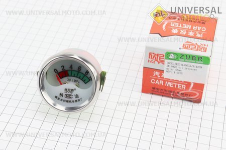 Покажчик тиску масла 0-10 х0,1мРа, D=53мм. Viper (Запчастини на мототрактор / UM6081-V60)