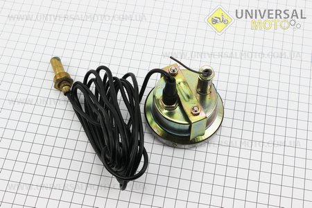 Покажчик температури 0-120 С, з датчиком L = 2,7m Тип №1. Китай (Запчастини на мототрактор / UM6081-V92)