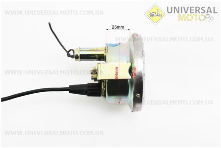 Покажчик температури 0-120 С, з датчиком L = 2,7m Тип №1. Китай (Запчастини на мототрактор / UM6081-V92)