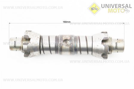 Вал КПП диференціала L=160мм, ZUBR Z-250 (можливий наліт іржі). Китай (Запчастини на мототрактор / UM6082-V12)