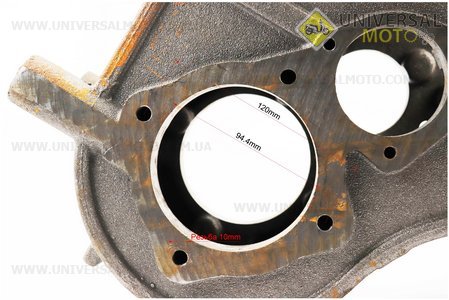 Корпус порожній, кріплення під 5 болтів М14, CROSSER S-180. Китай (Запчастини на мототрактор / UM6082-V42)