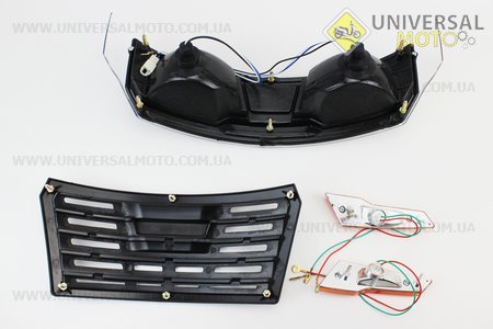 Фара в зборі + повороти + решітка радіатора ZUBR - Z-250. Viper (Запчастини на мототрактор / UM6082-V63)