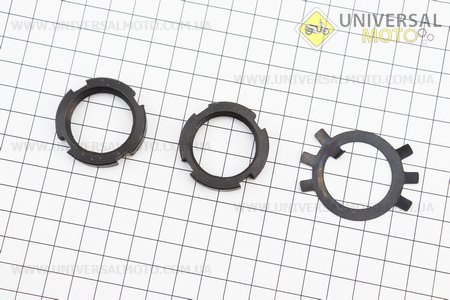 Гайка диференціала М27 2 штуки + шайба стопорная 1шт комплект. Китай (Запчастини на мототрактор / UM6083-V08)