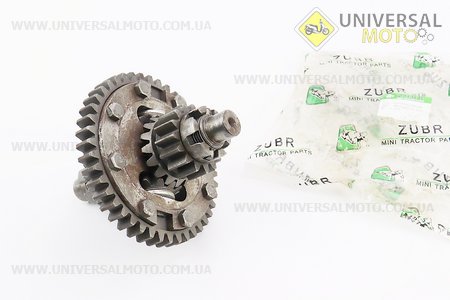 Диференціал у зборі Z=43, Z=15x16, Z=11 ZUBR Z-250, тип 2 (можливий незначний наліт). Viper (Запчастини на мототрактор / UM6083-V28)