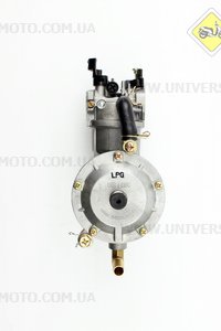 Газовый карбюратор LPG (пропан-бутан)  для генераторов 1,6-3кВт (механизм рычажный)