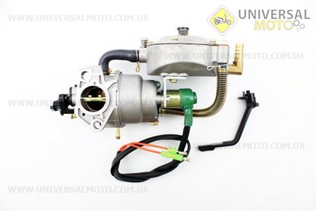 Газовый карбюратор LPG (пропан-бутан) для генераторов 4-6кВт (механизм рычажный). JING LONG (Мотоблочный двигатель 177F/188F / UM6090-V02)